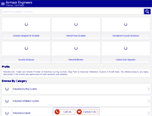 Tablet Screenshot of airmassengineers.com